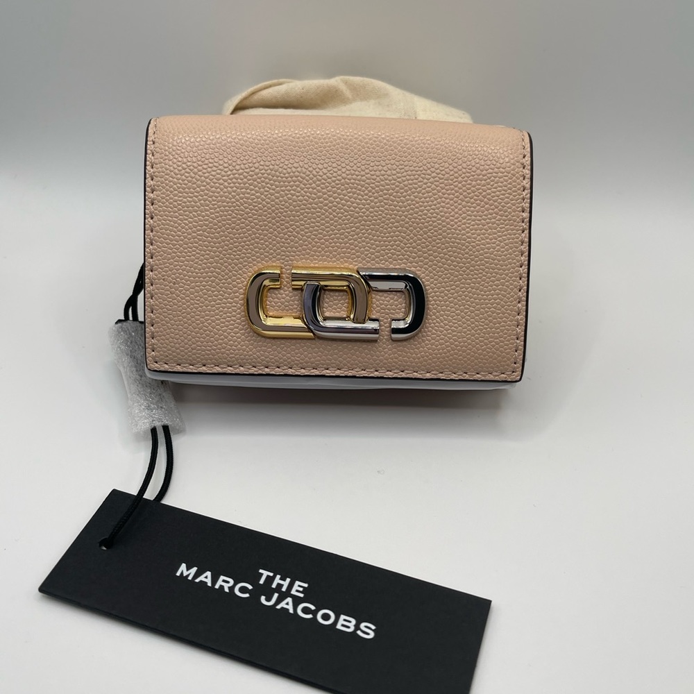 Marc Jacobs J Link Trifold Wallet Pink